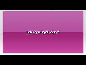 Installing hunspell package