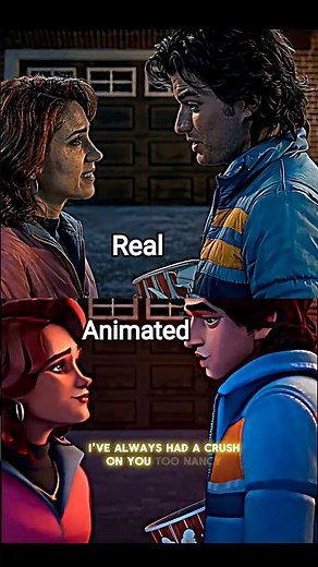 "Real Vs Animated" | steve Harrington Edits 🔥" #shorts