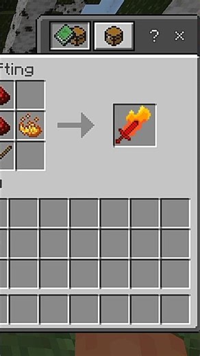 how to craft Fire sword in minecraft #minecraft #craft
