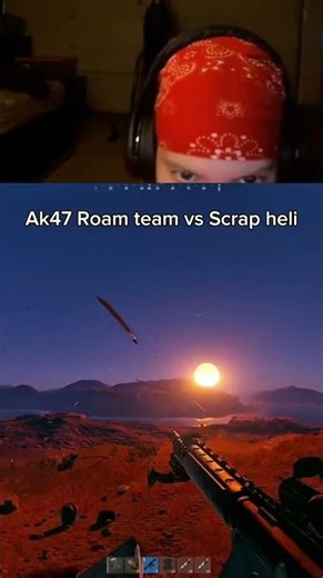 Ak roam team vs scrap heli in Rust #rust #scrapheli #rustak #rustoldrecoil #rustroams