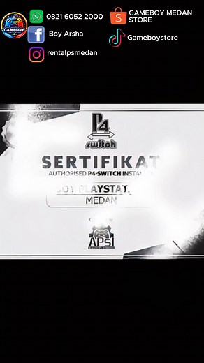 4 comments | Lulus Sertifikasi dan Authorised P4-Switch Installer #jualpsmedan #playstationmedan #rentalpsmedan #stokunitps #tokopsmedan #medansumut #aceh #tutorial #infops4 #P4switch | Boy Arsha | Facebook