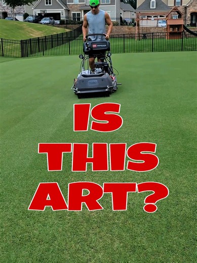 What do you think? In my opinion it's absolutely an art form. No different than painting or sculpting. It is a means of expression by which you use your hands to create a vision. #lawncare #art