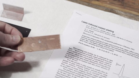 Copper metalization with a diode laser