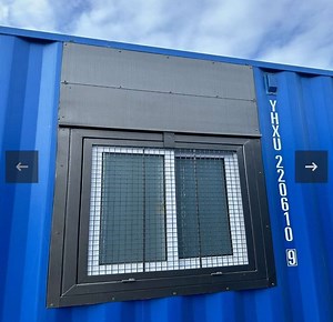 [Hot Item] Steel Window Security Mesh for container Storage Steel Window Aluminum Window