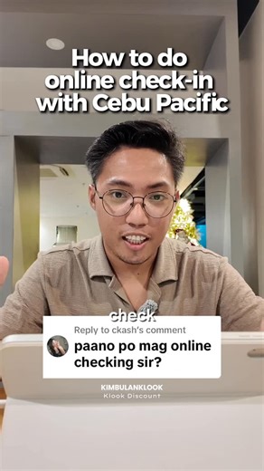 Kim Jay Bulan | Food and Travel on Instagram: "How to do online check-in with Cebu Pacific 1. Open Google On your phone or laptop, open Google and type: www.cebupacificair.com 2. Click the first official result Cebu Pacific | Manage Booking / Check In 3. Enter your booking details On the check-in page, they’ll ask for either: • Booking Reference (6-letter code) + Last Name OR • Ticket Number Enter the info exactly as it appears on your booking. 4. Select your flight Your upcoming flight(s) will