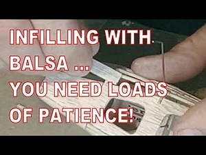 How To Infill Stringers With Balsa