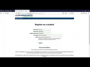 How to register as a student in Live Worksheets?