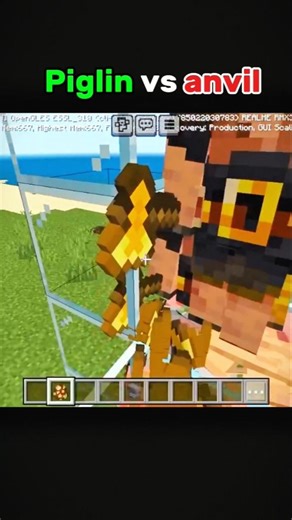 Minecraft Piglin vs anvil ##short ##viral ##trending ##youtube short ##subscribe