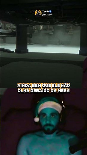 Ainda bem que ele não olha debaixo da mesa, diz smzinho #alienisolation