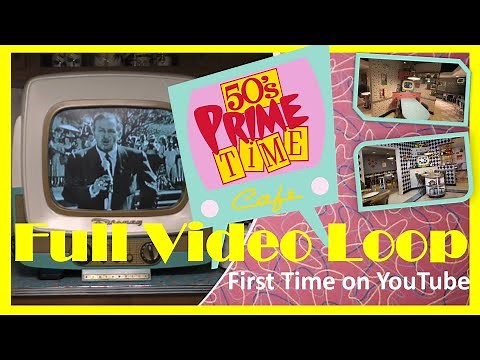 📺 50's Prime Time Café | Full Video Loop | Hollywood Studios | First Time on YouTube 💯
