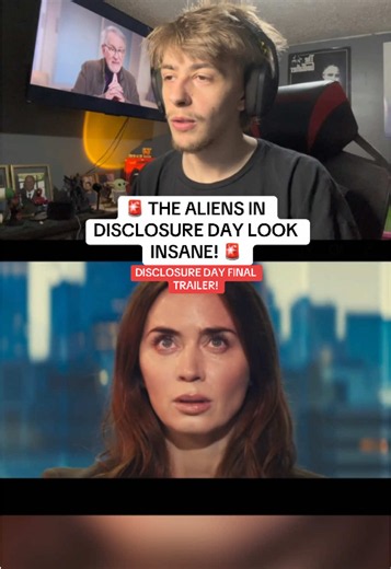 Disclosure Day Final Trailer Reaction! #alien #ufo #movie #filmtok #movietok