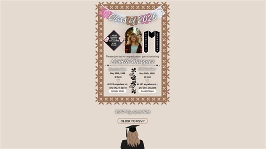 Mexican Style Website Graduation Invitation - I Edit for You!