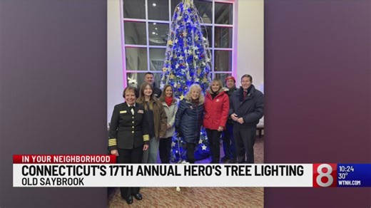 In your neighborhood: Lisa Carberg helps light 'Hero's Tree' in honor of service members
