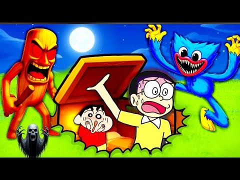Nobita Surviving 100 Days in Bunker! 😱|| Roblox Surviving Horror Full gameplay || ~Crazy Gamer Pintu
