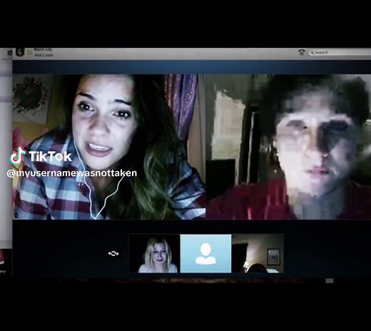 BRO THIS MOVIE IS JUST OMG. I WAS SHARTING THE ENTIRE TIME (bit of spoilers) to anyone confused by this: this movie is about a friend group who get held cyber hostage by an unknown person in a unalived girls facebook account from their school. If they leave the call, or fail, they di3. Secrets about Blaire and Adam had just been revealed by the account. In this scene both Adam and Blaire (Blaire is the girl on the screen) get a piece of paper printed. Blaires boyfriend, Mitch, thinks the paper i