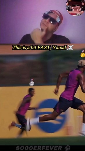 This is a bit FAST, Yamal ☠️ . . . . . . . . . . . . . . . . . . #LamineYamal #Barcelona #Football #Speed #Training #Rashford #UnstoppablePlayer #AuraOfGreatness #SpanishFootball #LaLiga #FCBarcelona #RisingStar #SpeedOnThePitch #SpeedDuel #YamalPhenom | SoccerFever
