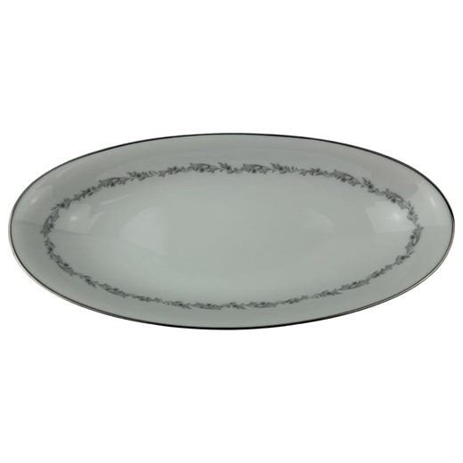 Noritake Crestmont Oval Celery Relish Bread Dish Tray 12" Vintage 6013 Gray Scroll Flowers Leaves Band Platinum Trim Made in Japan - Etsy