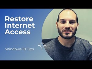 How To Restore Internet Access In Windows 10