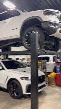 Tuxedo Four Post Lift Installed #rotorylift #shop #mechaniclift #truck #shoptour #tuxedolift