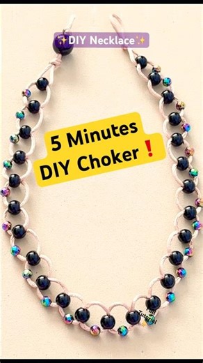 5 Minute DIY Choker ✨