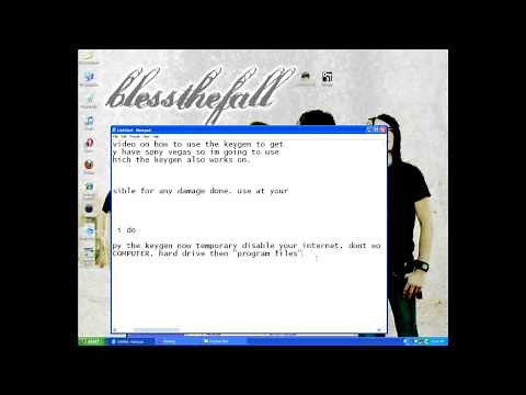How to use keygen for sony vegas