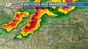 1.2K views | Severe Thunderstorm Warning...Monitor News 12 and your KXII Weather Authority app for updates. | KXII-TV | Facebook