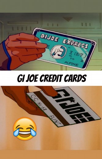 8.4K views · 273 reactions | What did you guys think of when GI Joe used their special GI Joe credit cards? #gijoe #easteregg #spoiler #eighties #80s #80scartoons #80snostalgia #saturdaycartoons #saturdaymorningcartoons #creditcard | Rare Action Figures | Facebook