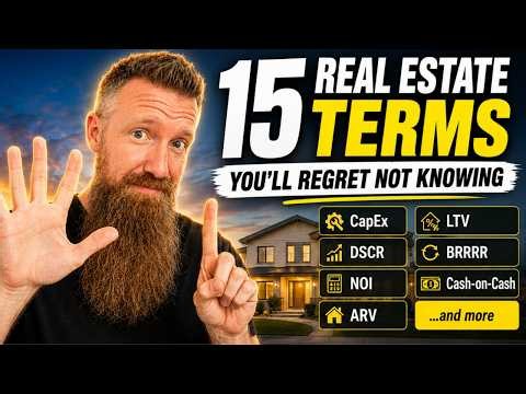 15 Real Estate Terms explained for beginners 2026 (including pure cash flow)