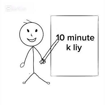 10 Minute Stick Figure Study Sprint | Study With Me Animation | Focus & Motivation