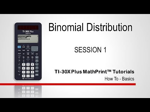 Binomial Distribution - Calculating simple probabilities on the TI-30XPlus MathPrint calculator