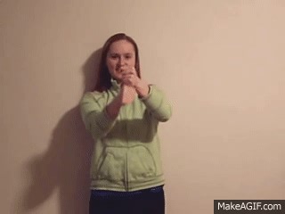 How to sign Poop - ASL Vocabulary Series on Make a GIF