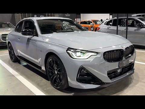 NEW BMW 2 Series Coupe 2023 - FIRST LOOK & visual REVIEW (new CURVED screen) M240i