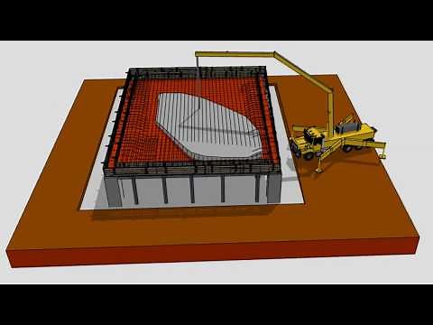 Frame Structure Building - Construction Process Animation