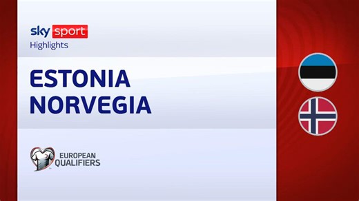 Estonia-Norvegia 0-1: gol e highlights