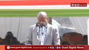 KINDIKI IN NYAMIRA | "The government is set to tarmac the Kijauri–Nyansiongo, Chebilat–Ikonge–Chabera , and other roads in Nyamira County" | Gusii Digital News