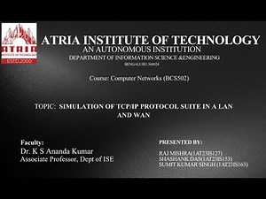 TCP/IP Protocol Suite in a LAN and WAN Setup