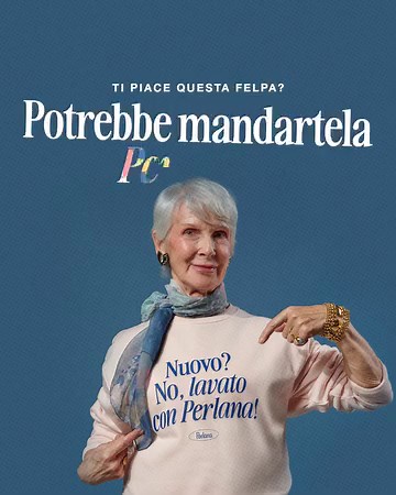 Nuova? Questa volta sì, e pure di Perlana! Partecipa all’iniziativa speciale: 📲 pubblica delle Stories o un Reel in cui interpreti i nostri spot e lo storico slogan “Nuovo? No, lavato con Perlana” come più ti piace ➡️ aggiungi @perlana_italia e #LavatoConPerlana 🎁 potresti essere selezionato per ricevere la nostra iconica felpa, una fornitura annuale di Perlana e far parte di un contenuto speciale 💬 hai bisogno di ispirazione? Riguarda i remake degli iconici spot in collaborazione con @sciura