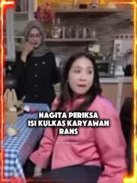 Nagita checks the contents of the refrigerator of the ransf employees #shortsfeed #nagita #raffia...