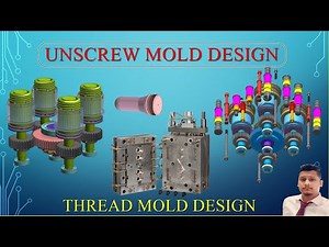 UNSCREW MOLD or THREADED GEAR MOULD Design or 3 Plate Injection Mold Designing in Unigraphics NX