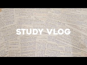 Study Vlog | making flashcards, note-taking, lots of studying, study time-lapse compilation