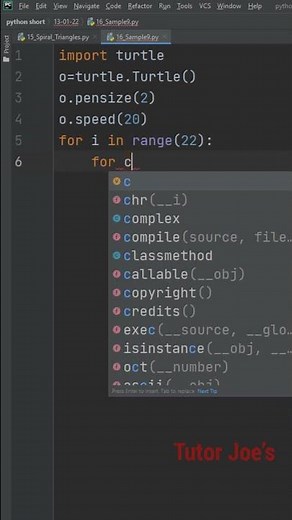 Turtle Design in Python | Python Program | Tutor Joes