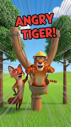 The Slingshot Prank! 🏹🐯 Tiger Flies like a Bird | Funny Video