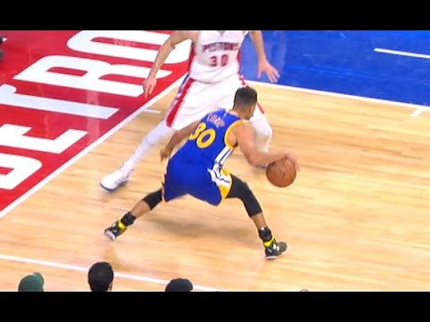 Stephen Curry Smooth Behind the Back Step Back Three in Detroit | 12.23.16