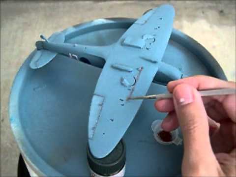 Model Airplane Pastel Weathering