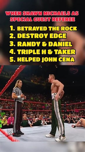 201K views · 3.5K reactions | When Shawn Michaels As Special Guest Referee #prowrestling #mondaynightraw #fridaynightsmackdown #wweraw #wwesmackdown | Santizap E | Facebook