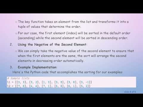 How to Sort Lists in Python by Multiple Conditions