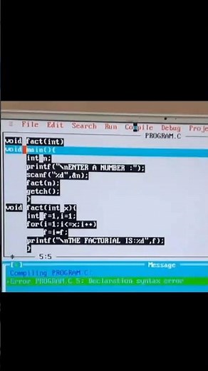 Creating & Correcting DECLARATION SYNTAX ERROR#c#coding#codinglife#trendingshorts#youtubeshorts#fyp