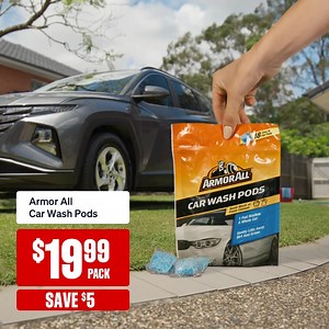 26 reactions · 6 comments | And the winner for the easiest car wash goes to... these Armor All Car Wash Pods! Get a super-convenient, super-effective wash for just $19.99 a pack 什✨ | Supercheap Auto | Facebook