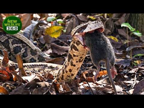 Terrifying Life And Death Battles As Venomous Snakes Hunt And Devour Their Own Kind | animal attacks