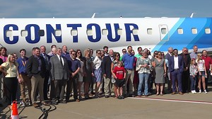 A new era of air service begins at Owensboro-Daviess County Regional Airport. Contour Airlines is offering daily jet service to Chicago with an introductory fare of $59 each way. All aircraft feature a minimum of 36 inches of legroom at every seat, comparable to first class on most airlines. Additionally, passengers receive a free checked bag when departing from Owensboro. Chicago O'Hare International Airport has 857 daily direct flights to 161 U.S. cities and 125 daily direct flights to 63 inte